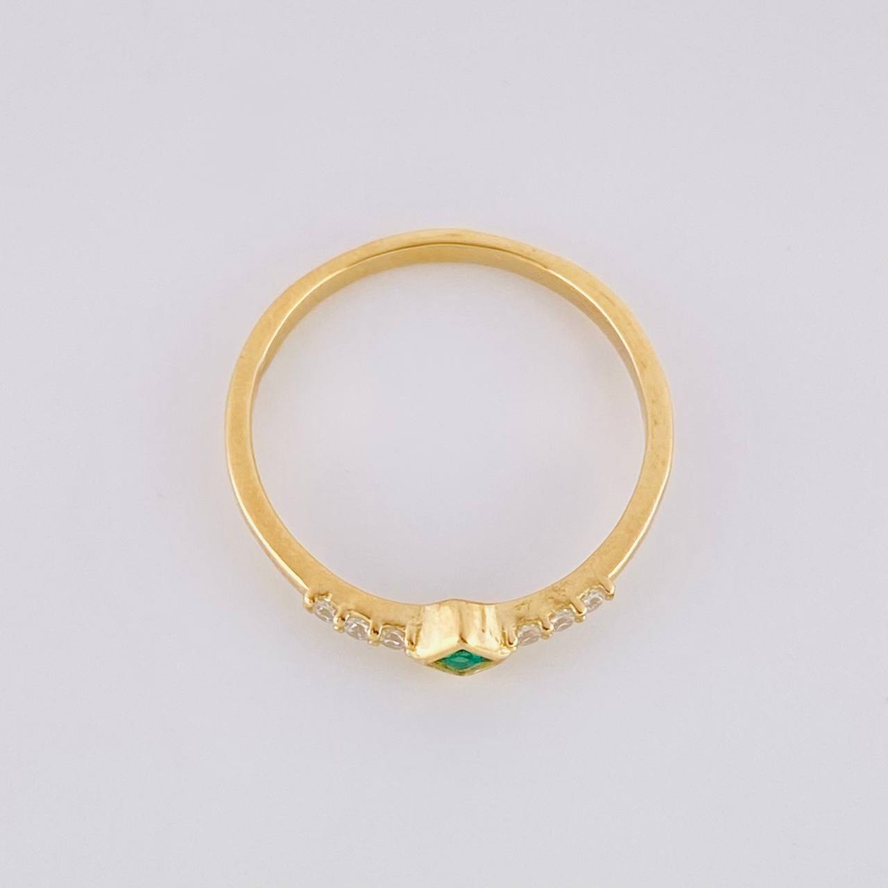 Anillo Rombo Tupido 1.25g / T5 Oro Amarillo 18K