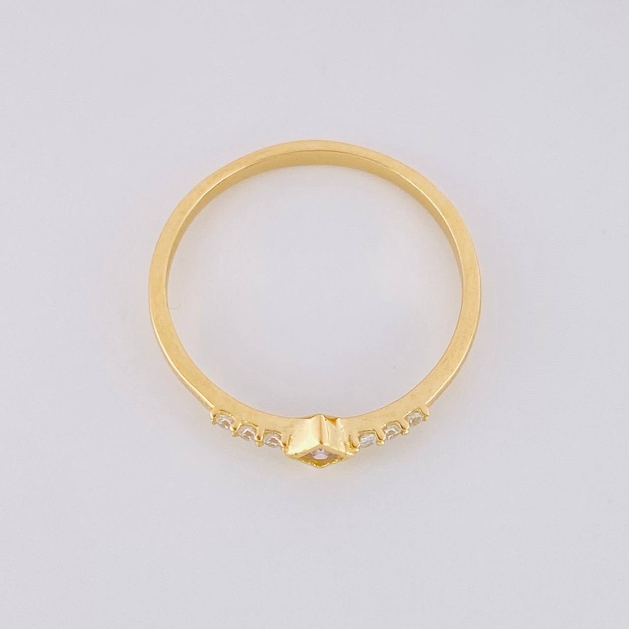 Anillo Rombo Tupido 1.3g / T6 1/4 Oro Amarillo 18K