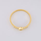 Anillo Rombo Tupido 1.3g / T6 1/4 Oro Amarillo 18K