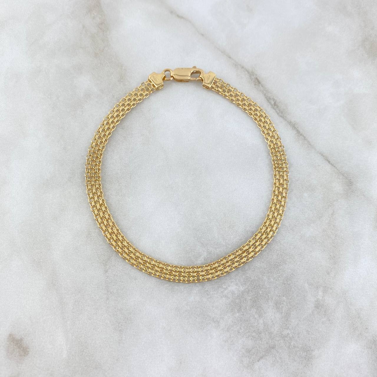 Pulso Chino 5.9gr / 20.5cm / 5mm Oro Amarillo +0 ©