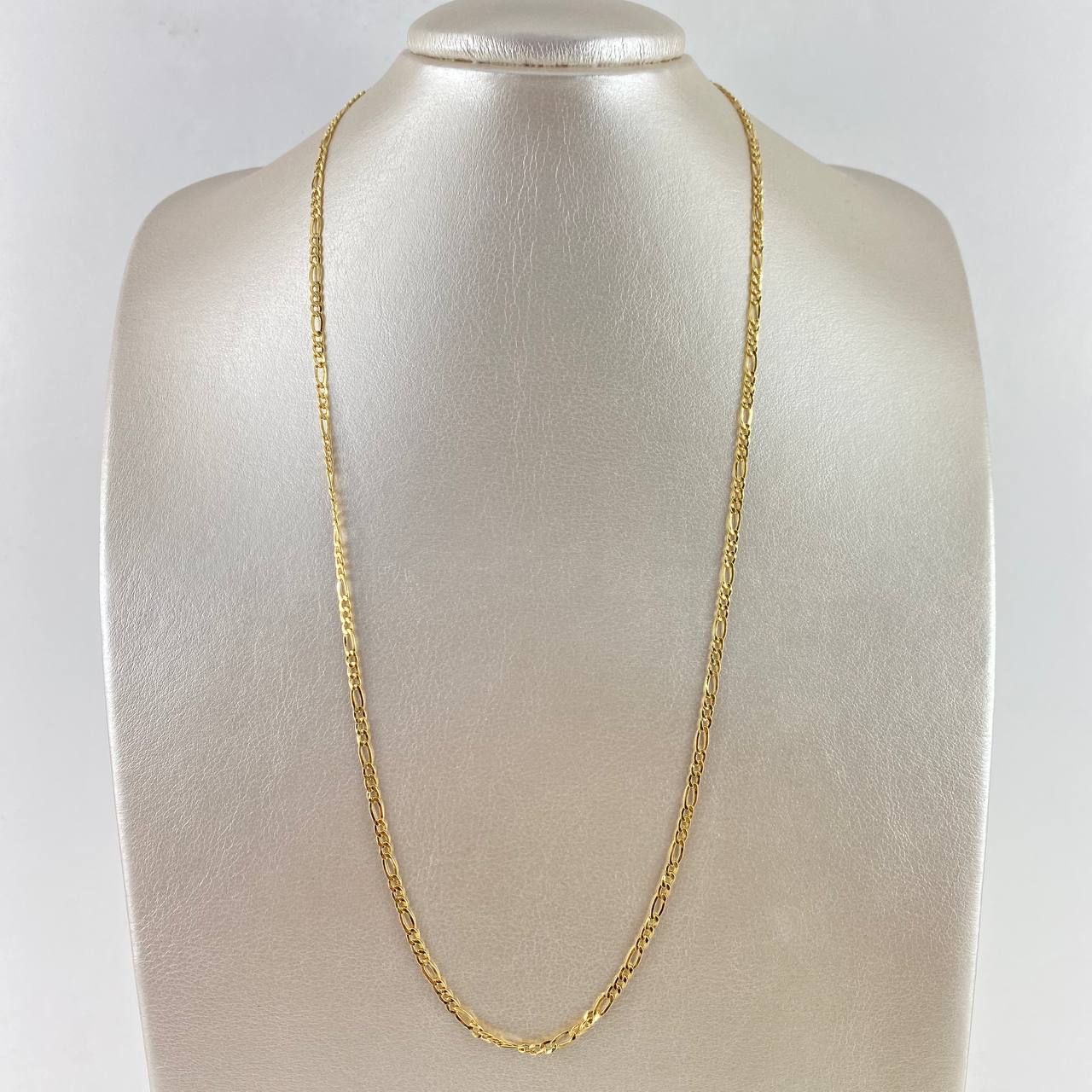 Cadena Figaro 4.95gr / 60cm / 3mm Oro Amarillo +0