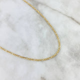 Cadena Figaro 4.95gr / 60cm / 3mm Oro Amarillo +0