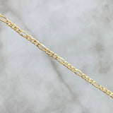 Cadena Figaro 4.95gr / 60cm / 3mm Oro Amarillo +0