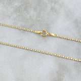Cadena Plana 1.4gr / 45cm / 1.5mm Diamantado Tres Oros +3 ©