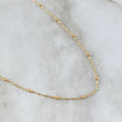 Cadena Morse Especial 2.05gr / 45cm / 2mm Bola Lisa Oro Amarillo +3