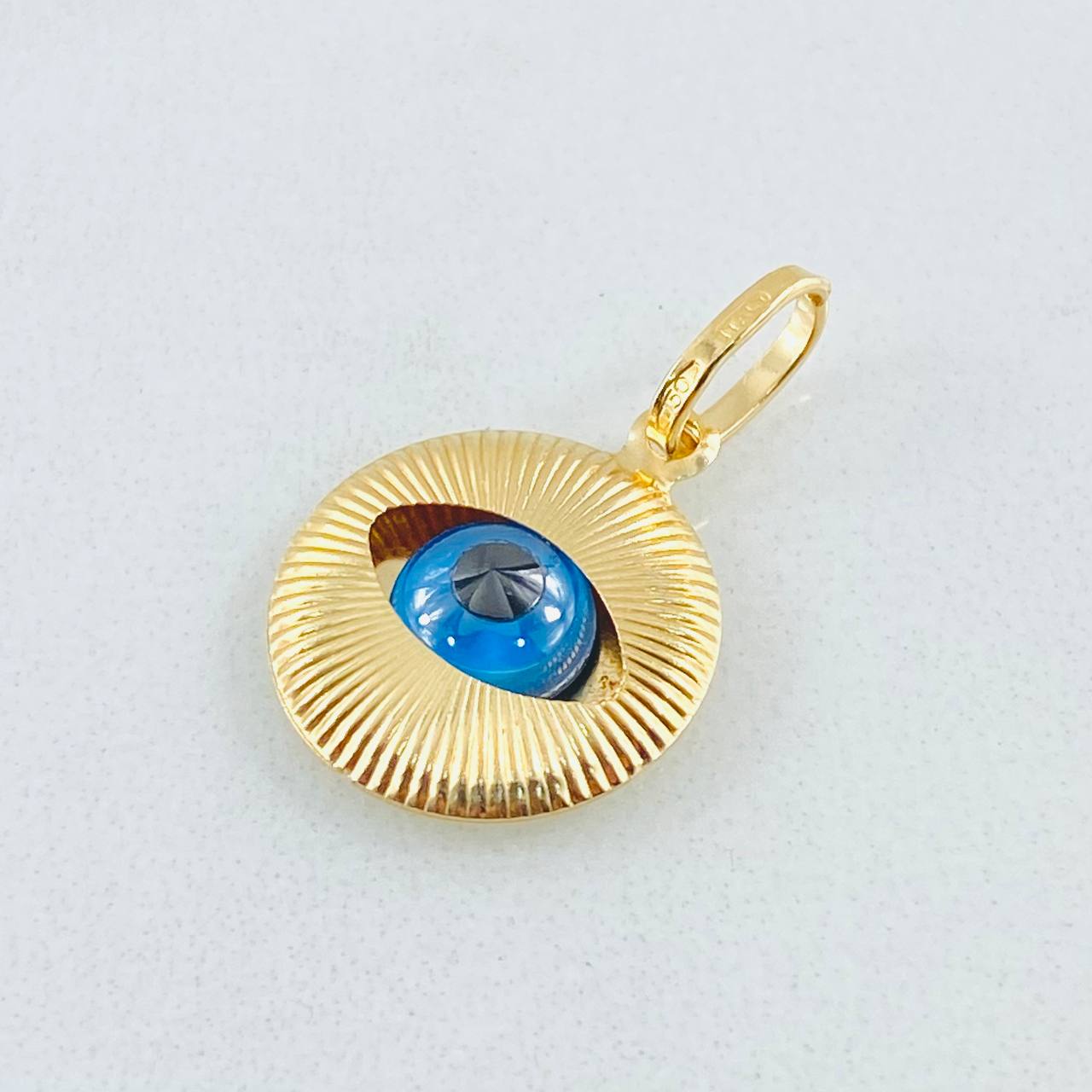 Dije Ojo Turco 1gr / 2.1cm / Oro Amarillo +4 18K