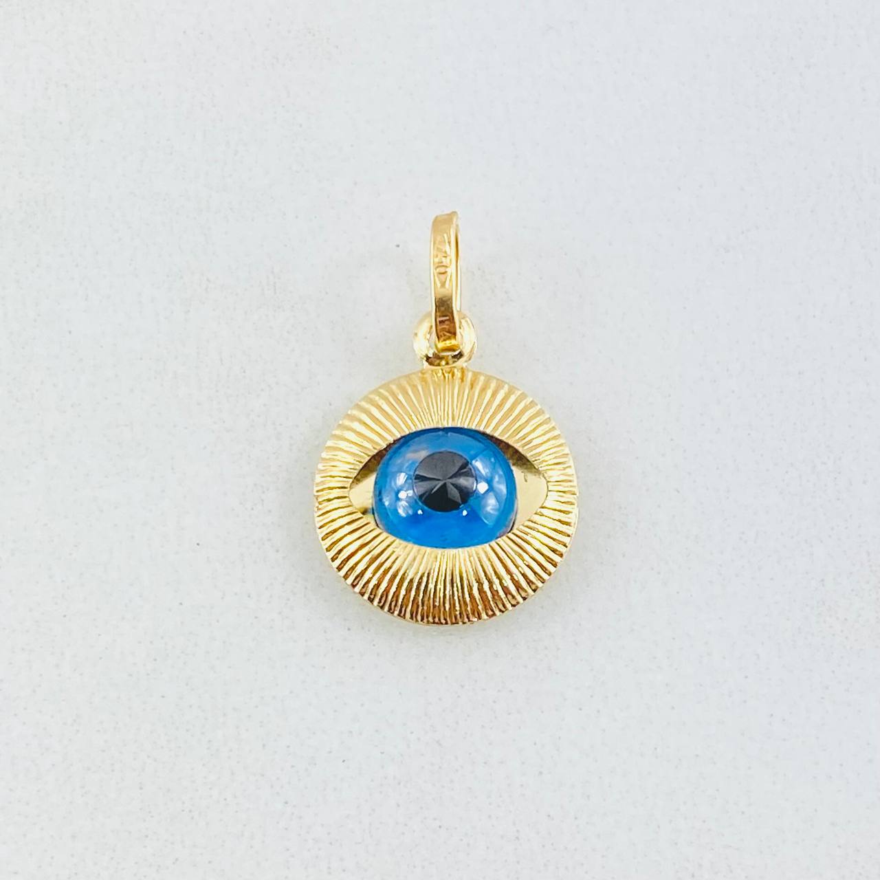 Dije Ojo Turco 0.9gr / 1.8cm / Oro Amarillo +4 18K