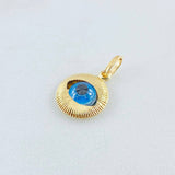 Dije Ojo Turco 0.9gr / 1.8cm / Oro Amarillo +4 18K