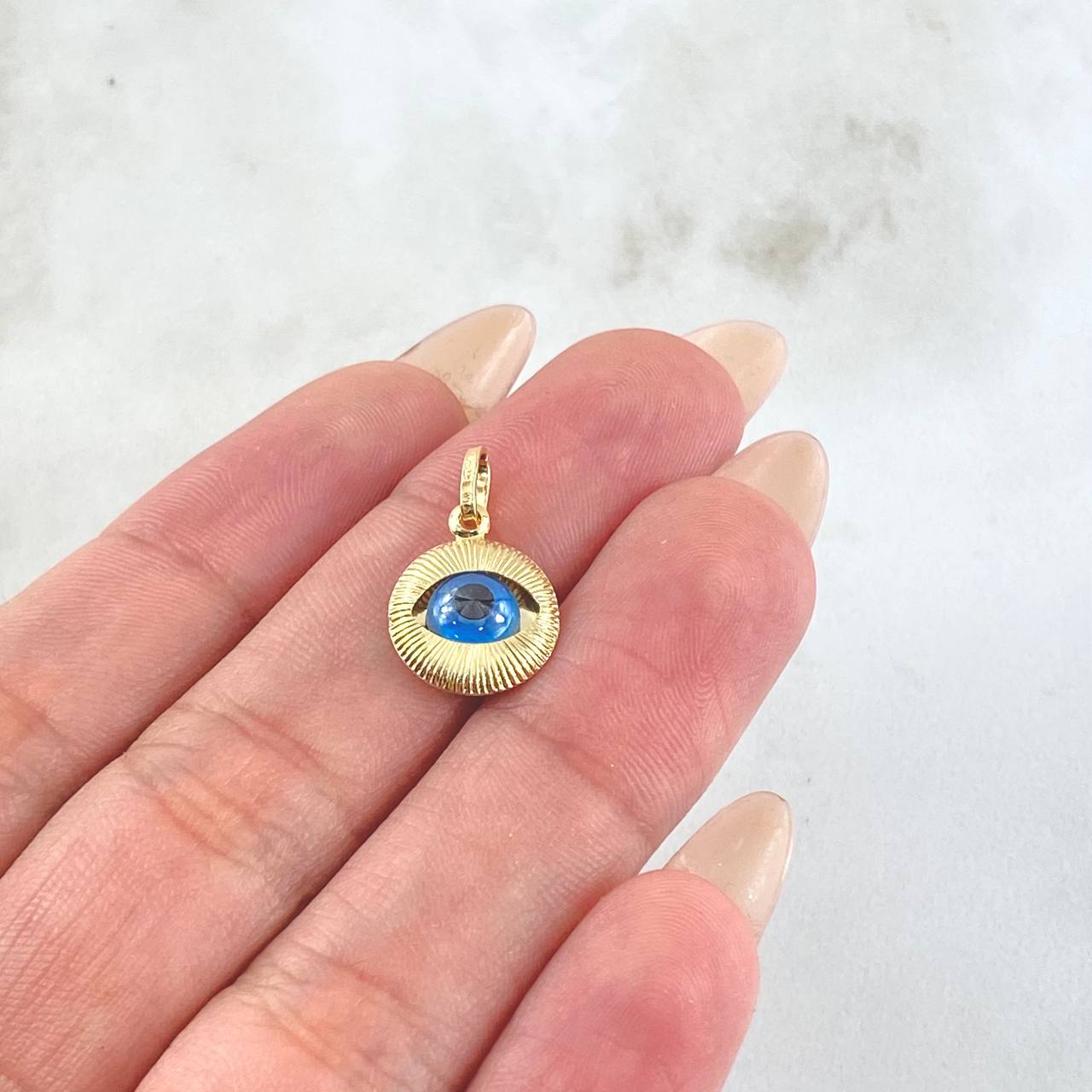 Dije Ojo Turco 0.9gr / 1.8cm / Oro Amarillo +4 18K