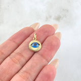 Dije Ojo Turco 0.9gr / 1.8cm / Oro Amarillo +4 18K