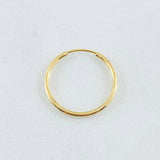Piercing Aro Liso 0.35gr / 1.5cm / Oro Amarillo 18K
