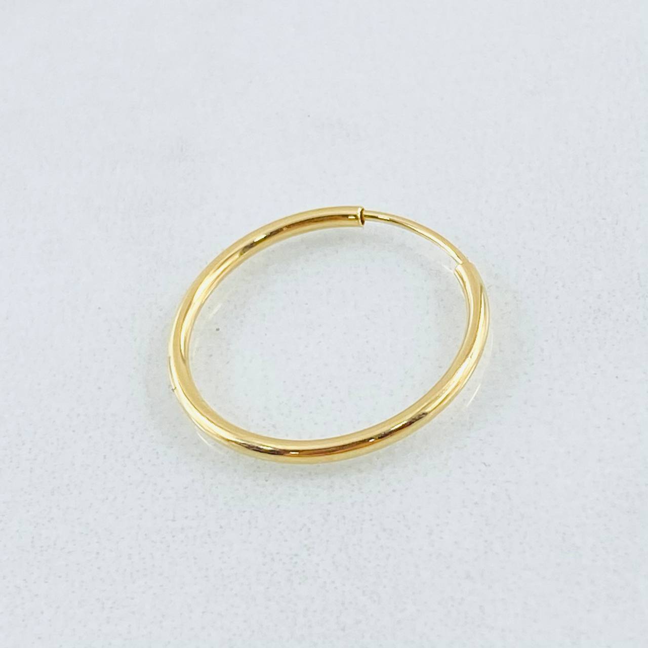 Piercing Aro Liso 0.35gr / 1.5cm / Oro Amarillo 18K