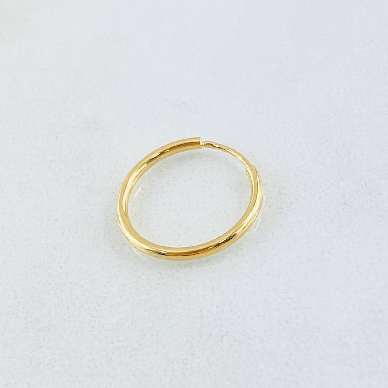 Piercing Aro Liso 0.3gr / 1.3cm / Oro Amarillo Nac.Esp. 18K (Joya) ©