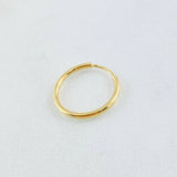 Piercing Aro Liso 0.3gr / 1.3cm / Oro Amarillo Nac.Esp. 18K (Joya) ©
