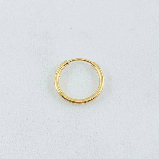 Piercing Aro Liso 0.25gr / 1.1cm / Oro Amarillo 18K