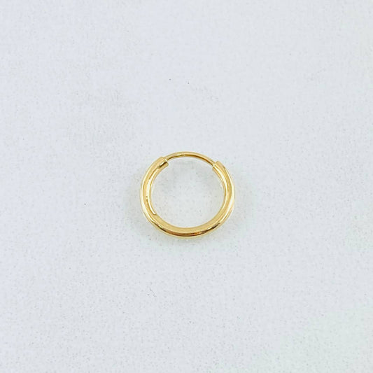 Piercing Aro Liso 0.2gr / 0.9cm / Oro Amarillo Nac.Esp. 18K (Joya) ©