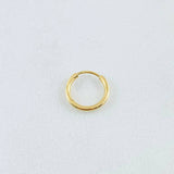 Piercing Aro Liso 0.2gr / 0.9cm / Oro Amarillo Nac.Esp. 18K (Joya) ©