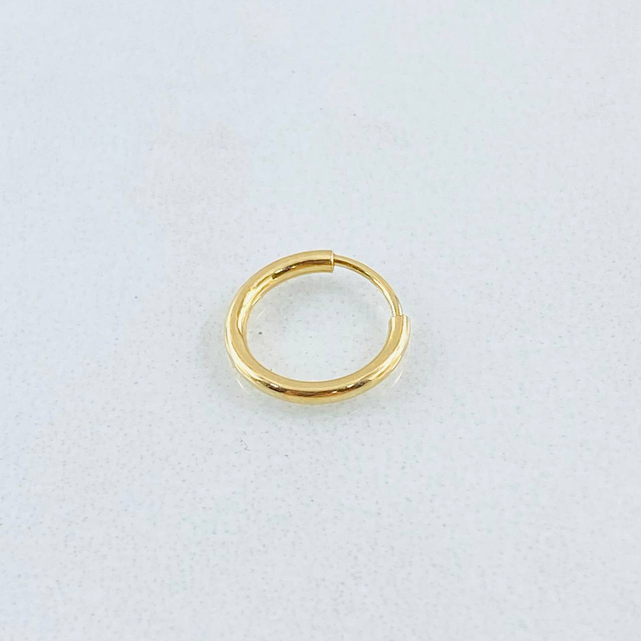 Piercing Aro Liso 0.2gr / 0.9cm / Oro Amarillo Nac.Esp. 18K (Joya) ©