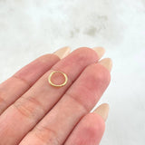 Piercing Aro Liso 0.2gr / 0.9cm / Oro Amarillo Nac.Esp. 18K (Joya) ©