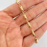 Pulso Rustica Cilindro 4.6g / 20.5cm / 3.9mm Oro Amarillo 18K