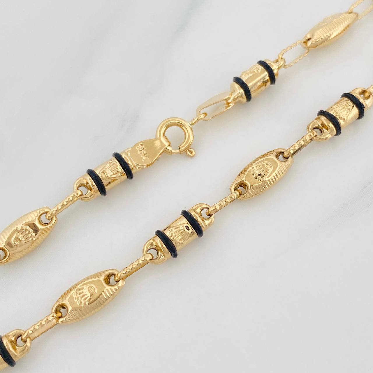 Pulso Rustica Corona 4.65g / 20cm / 4.3mm Oro Amarillo 18K