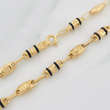 Tobillera Rustica Corona 5.95g / 26cm / 4.7mm Oro Amarillo 18K