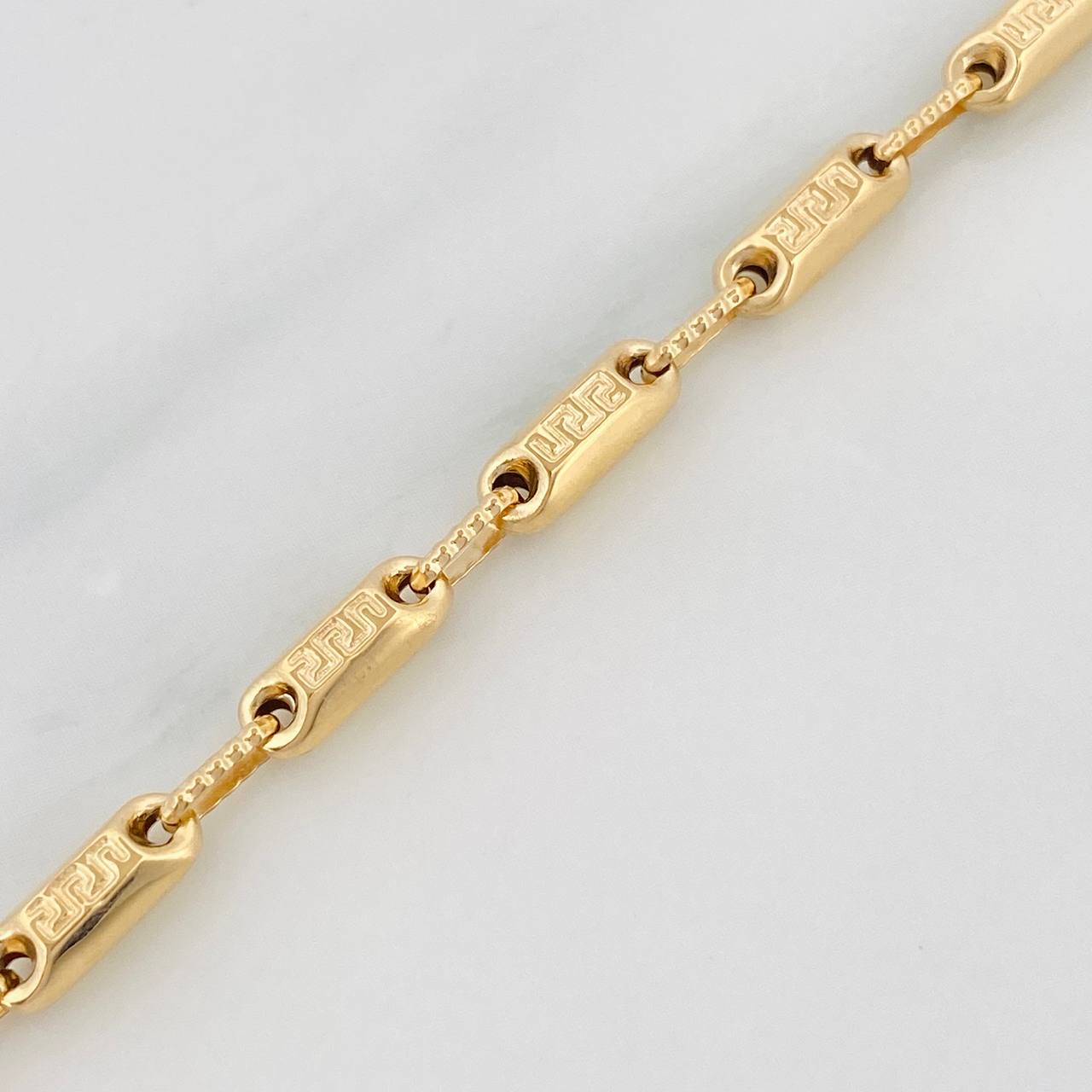 Pulso Rustica Tribal 5.15g / 21.5cm / 3.5mm Oro Amarillo 18K