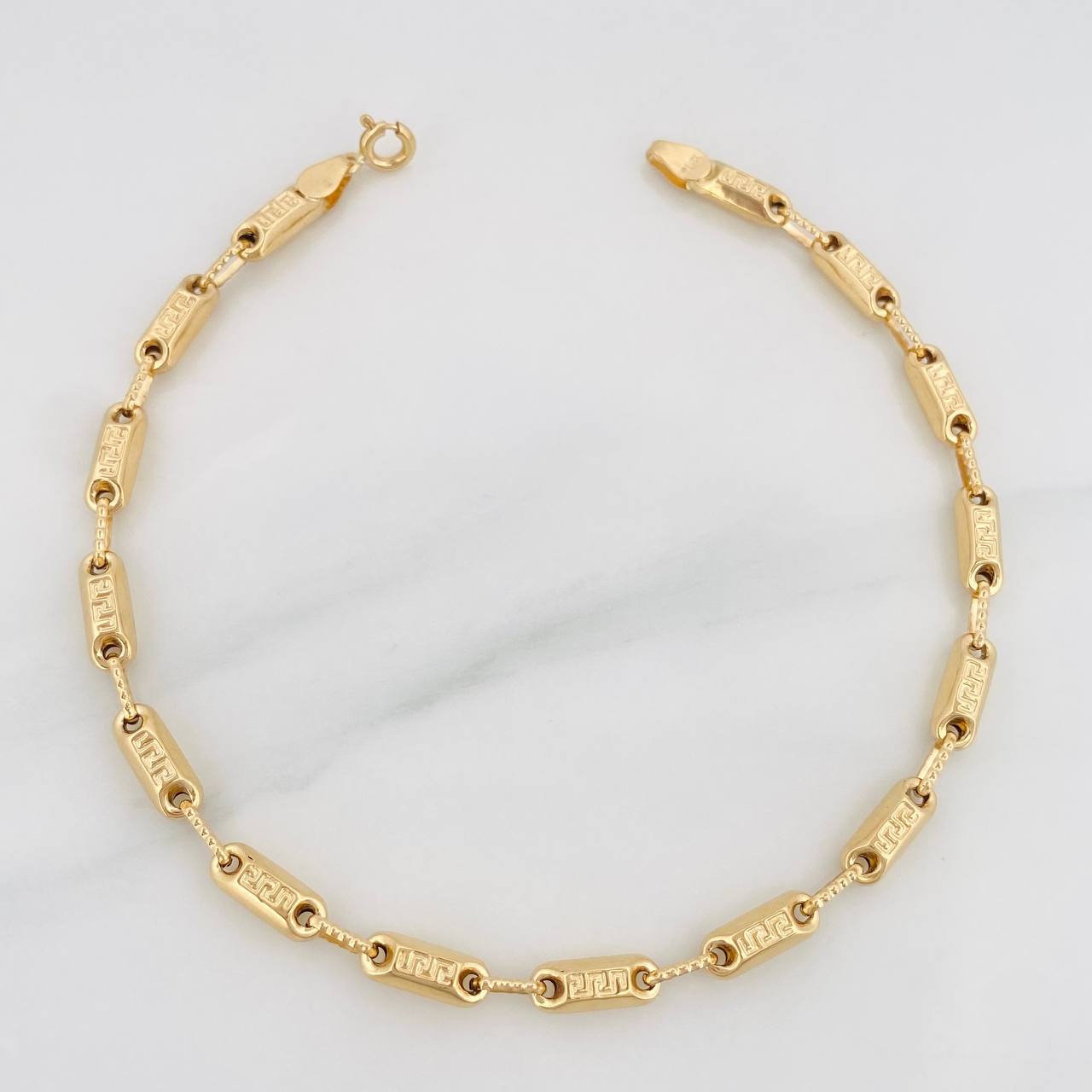 Pulso Rustica Tribal 5.15g / 21.5cm / 3.5mm Oro Amarillo 18K