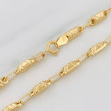 Pulso Rustica 4.4g / 20cm / 3.7mm Oro Amarillo 18K