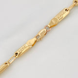 Cadena Rustica Cilindro 14.65g / 65cm / 3.95mm Oro Amarillo 18K