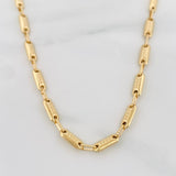 Cadena Rustica Cilindro 14.65g / 65cm / 3.95mm Oro Amarillo 18K