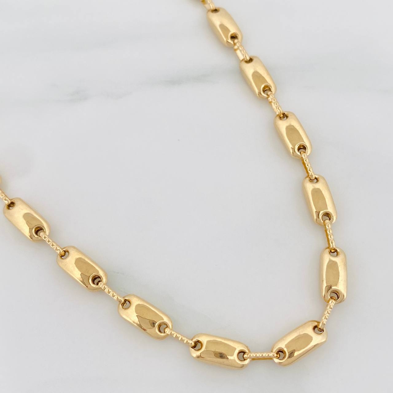 Cadena Rustica Adije 15.95g / 65cm / 4.5mm Oro Amarillo 18K