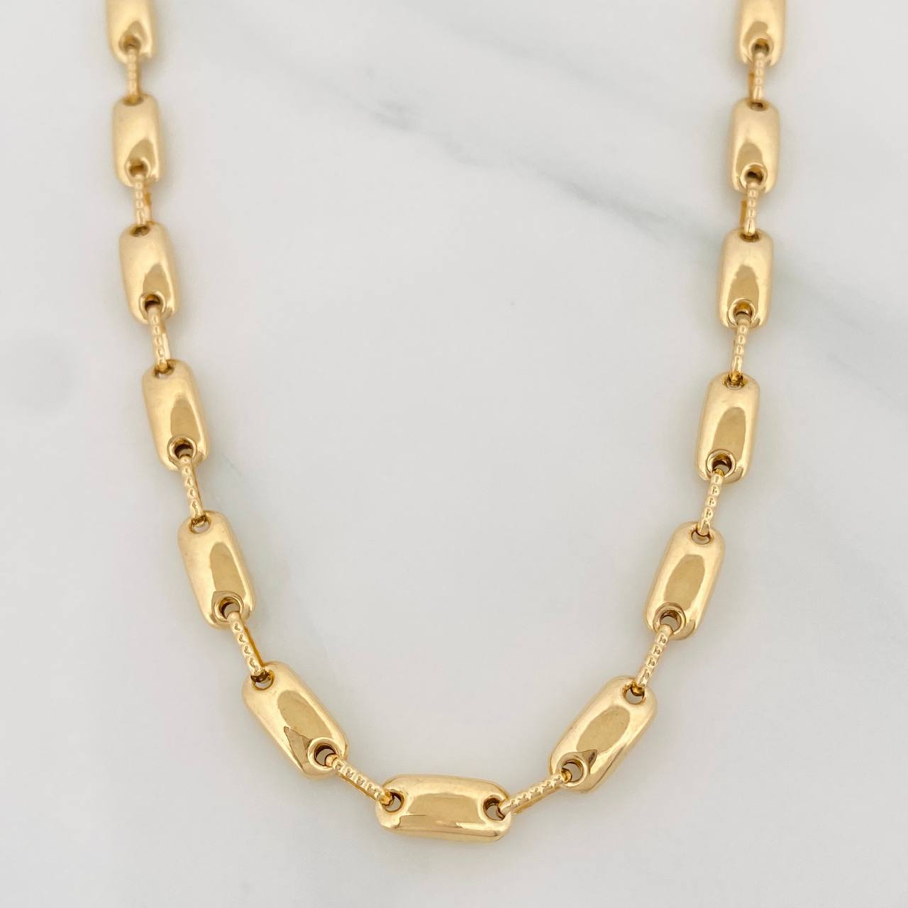 Cadena Rustica Adije 15.95g / 65cm / 4.5mm Oro Amarillo 18K
