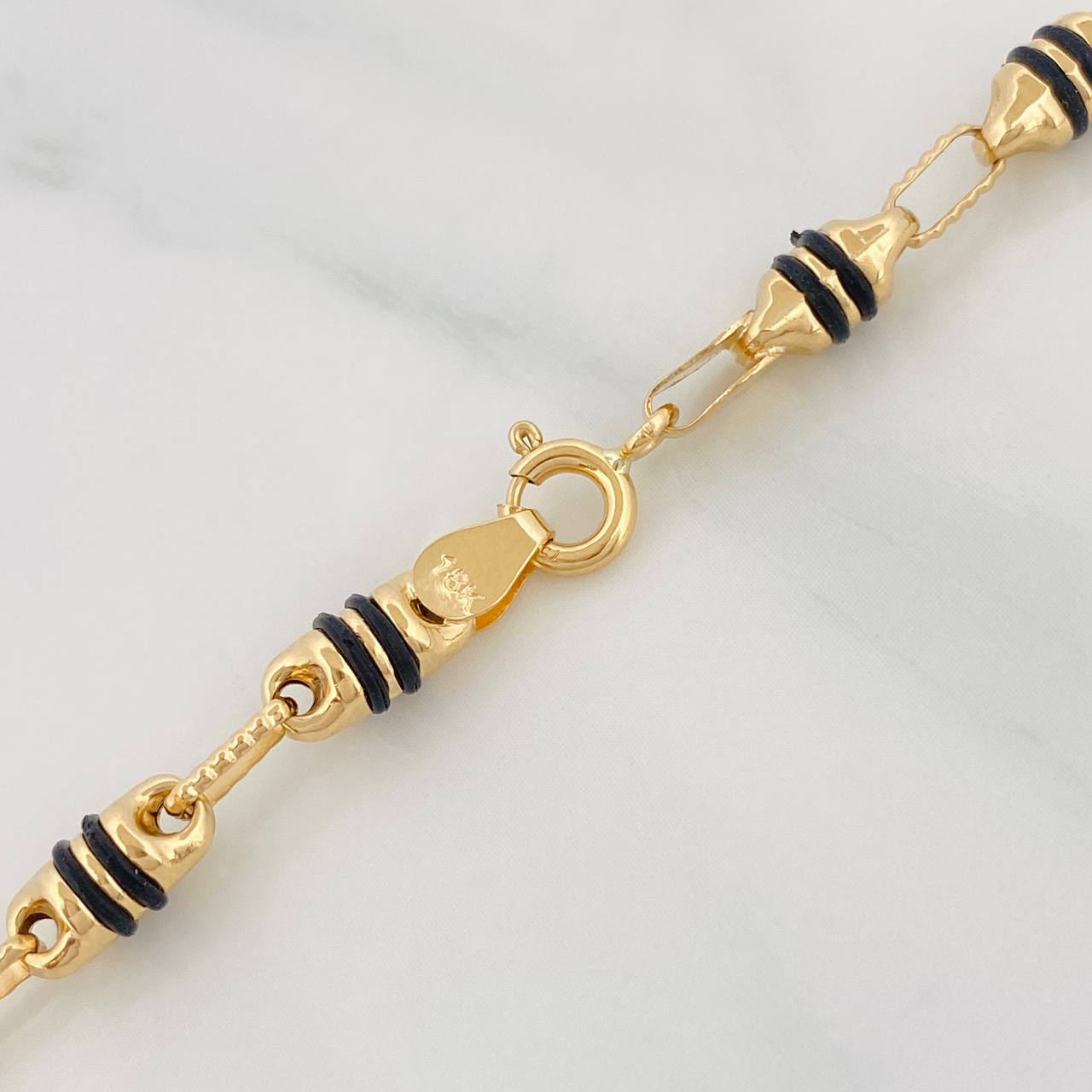 Cadena Rustica Barril 13.85g / 60cm / 4.35mm Oro Amarillo 18K