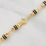 Cadena Rustica Barril 13.85g / 60cm / 4.35mm Oro Amarillo 18K