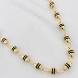Cadena Rustica Barril 13.85g / 60cm / 4.35mm Oro Amarillo 18K