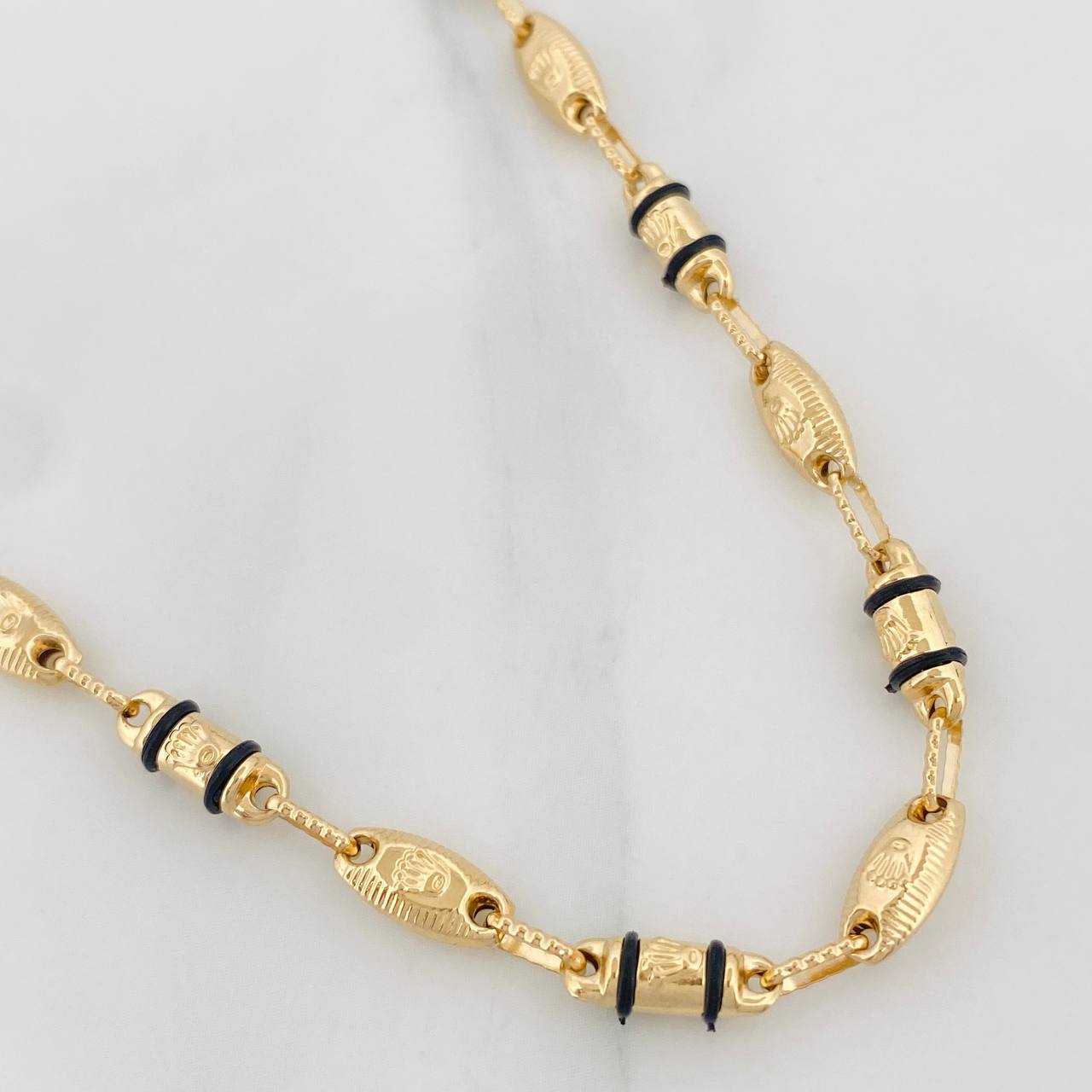 Cadena Rustica Corona 13.55g / 60cm / 4.35mm Oro Amarillo 18K