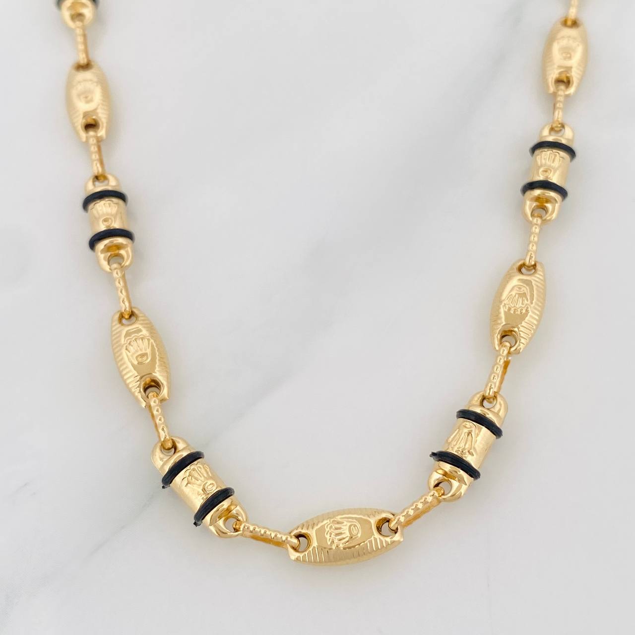 Cadena Rustica Corona 13.55g / 60cm / 4.35mm Oro Amarillo 18K