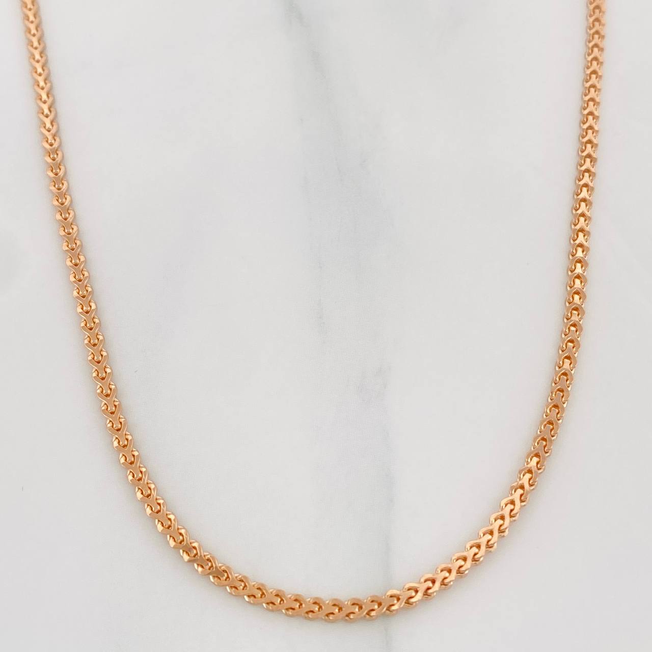 Cadena Franco 10.05g / 60cm / 1.9mm Oro Rosa 18K
