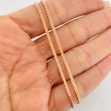 Cadena Franco 10.05g / 60cm / 1.9mm Oro Rosa 18K