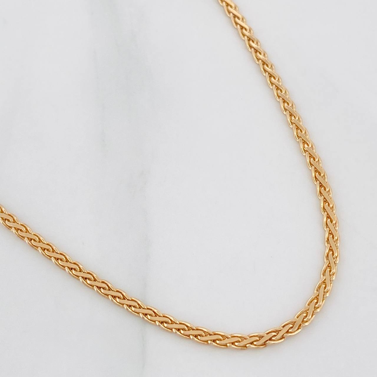 Cadena Franco Espiga 6.25g / 45cm / 2mm Oro Amarillo 18K