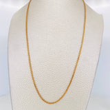 Cadena Franco Espiga 6.25g / 45cm / 2mm Oro Amarillo 18K