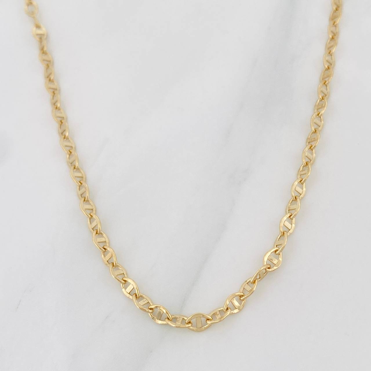 Cadena Escalera Volga 3.25g / 60cm / 2.6mm Oro Amarillo 18K