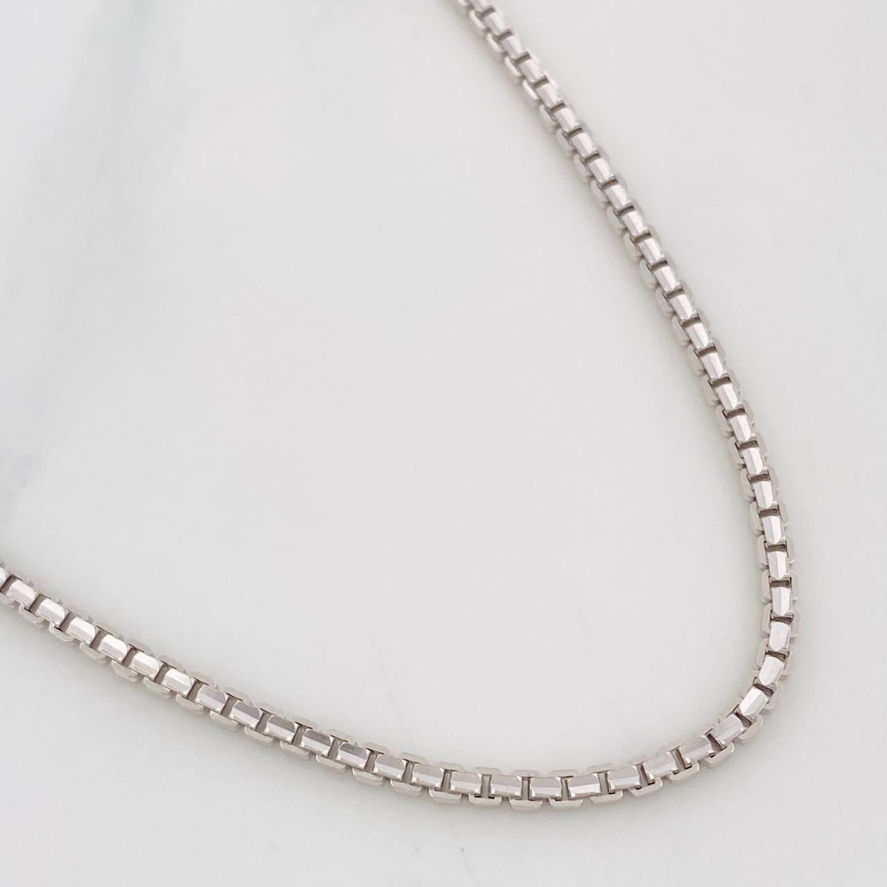Cadena Veneciana 19.1g / 65cm / 4.3mm Oro Blanco 18K