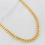 Cadena Cubana 8g / 70cm / 5.2mm Oro Amarillo 18K