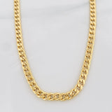 Cadena Cubana 8g / 70cm / 5.3mm Oro Amarillo 18K