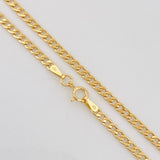 Cadena Cubana 2.55g / 60cm / 2.4mm Oro Amarillo 18K