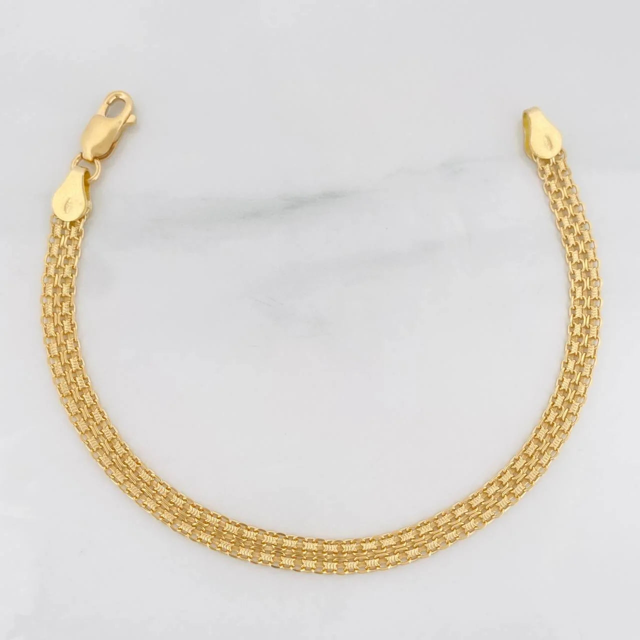 Pulso Chino 5.7g / 20cm / 4.4mm Oro Amarillo 18K