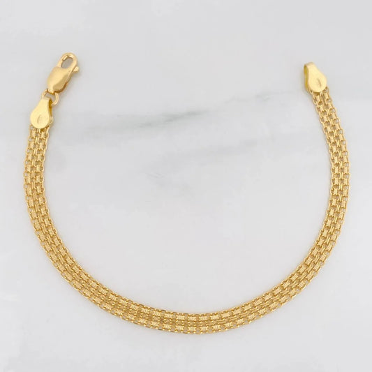 Pulso Chino 5.35g / 18cm / 4.7mm Oro Amarillo 18K