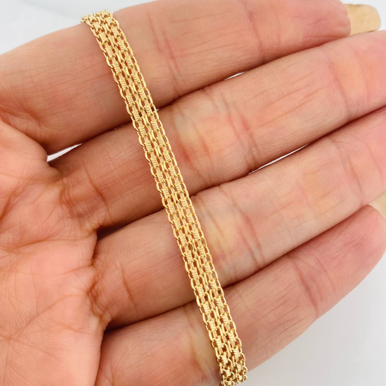 Pulso Chino 5.35g / 18cm / 4.7mm Oro Amarillo 18K